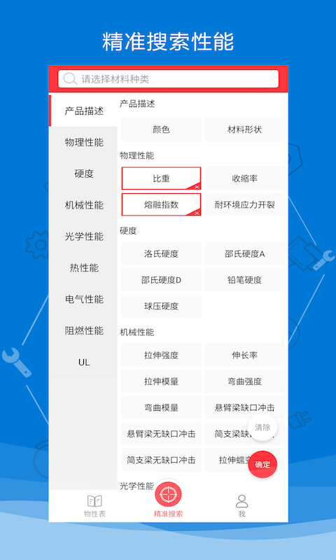 物性表
