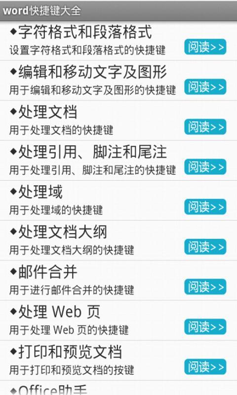 word快捷键大全