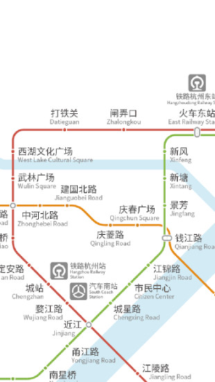 杭州地铁路线图