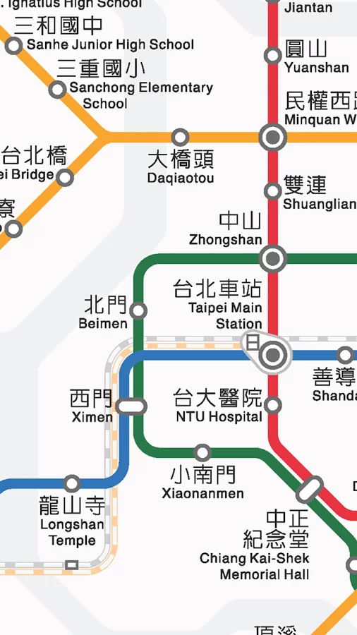 台北地铁路线图