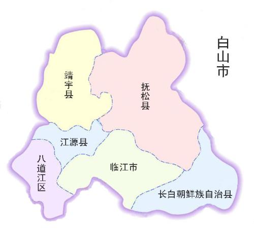 白山市地图