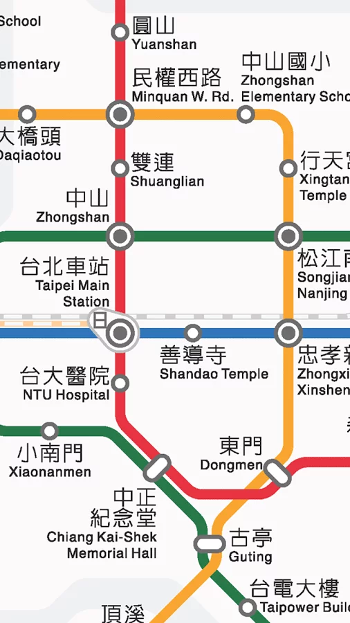 台北地铁路线图