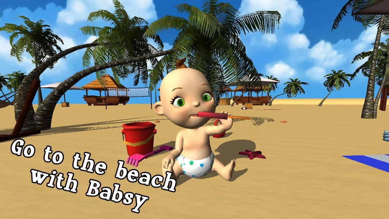 我的宝贝：Babsy在海滩3D