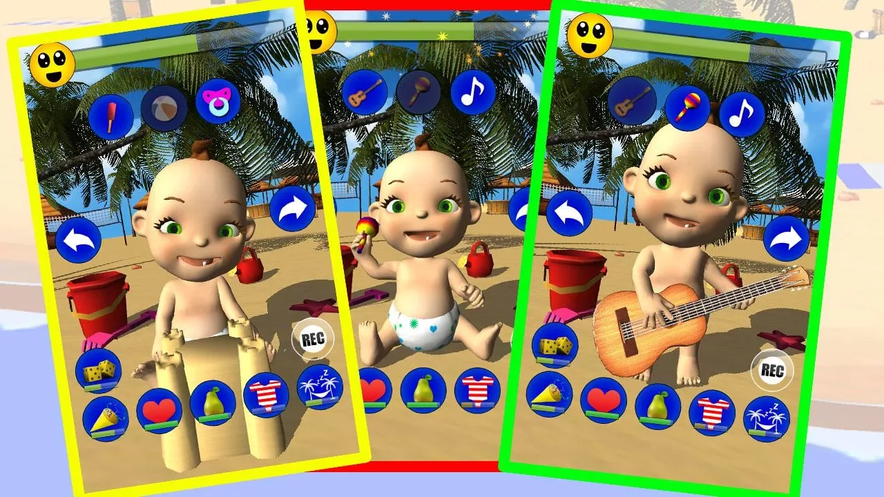 我的宝贝：Babsy在海滩3D